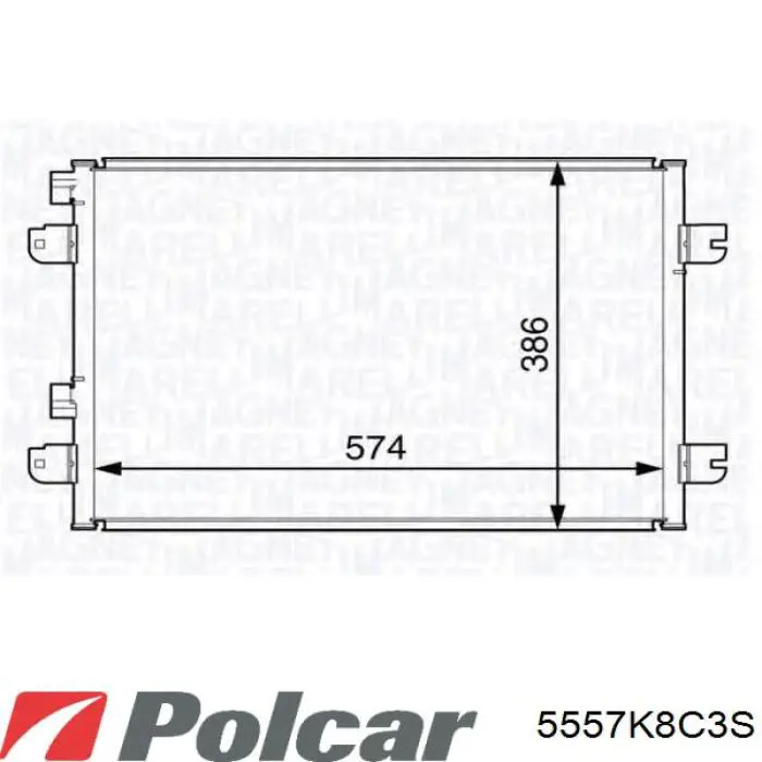 5557K8C3S Polcar condensador aire acondicionado