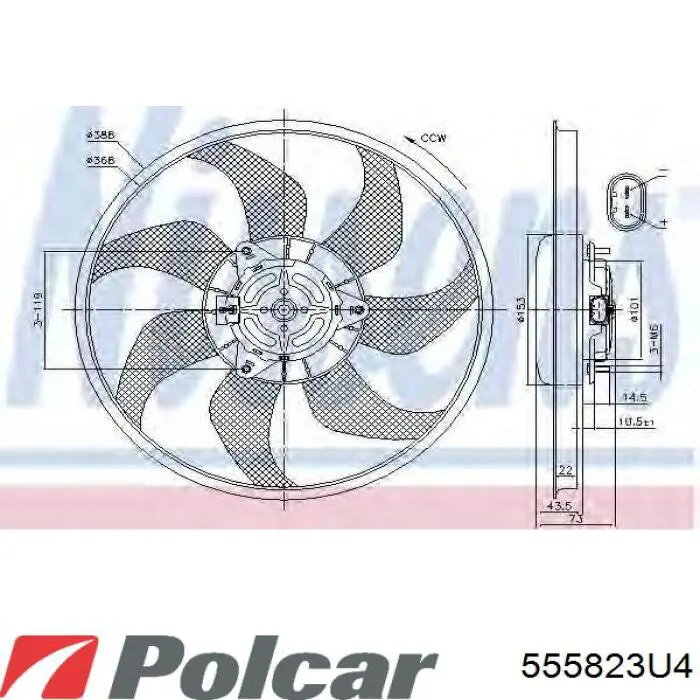 3258514S Polcar superposicion(cubierta De Espejo Retrovisor Izquierdo)