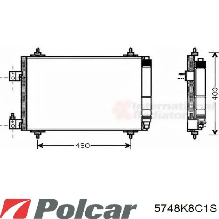 5748K8C1S Polcar condensador aire acondicionado