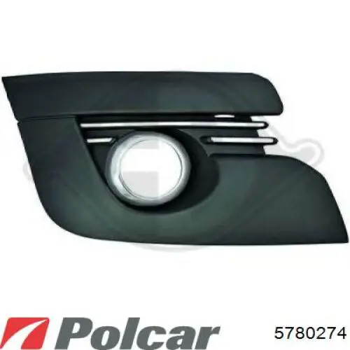 578027-4 Polcar rejilla de antinieblas delantera derecha