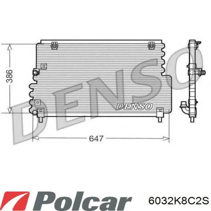 6032K8C2S Polcar condensador aire acondicionado