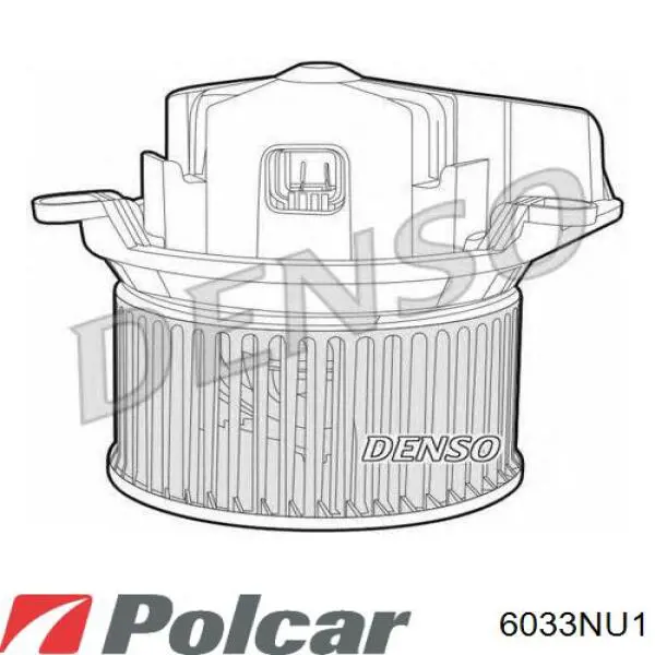 6033NU-1 Polcar motor eléctrico, ventilador habitáculo