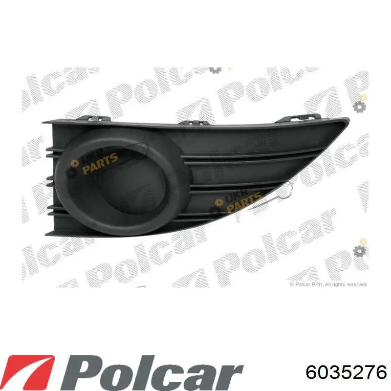  Rejilla de antinieblas delantera derecha para Renault Fluence L3