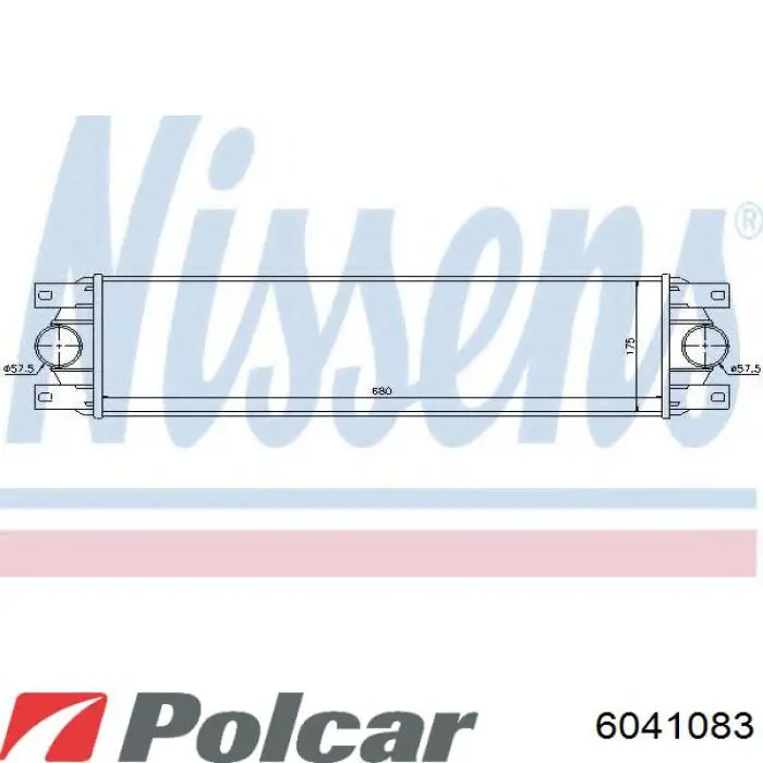 604108-3 Polcar radiador refrigeración del motor