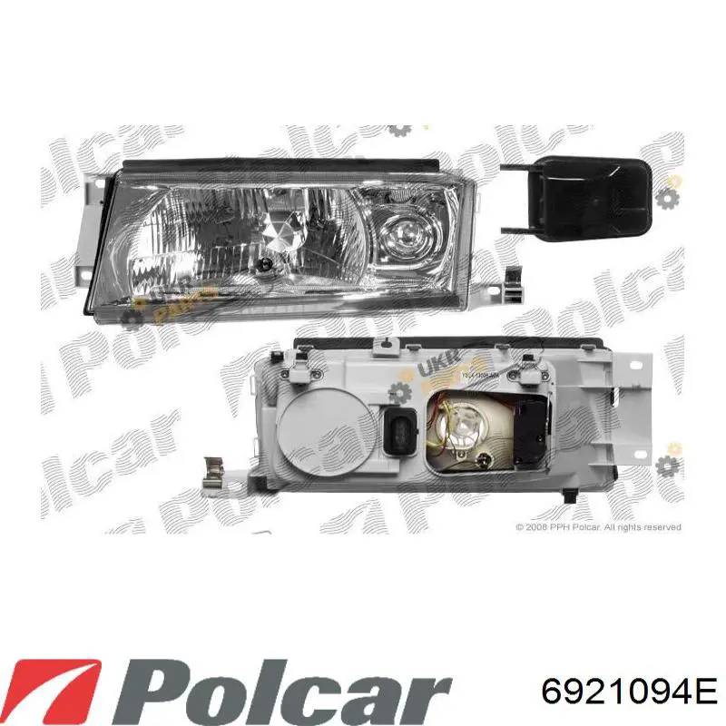 6921094E Polcar faro izquierdo