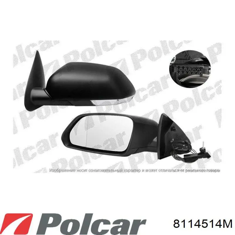 8114514M Polcar espejo retrovisor izquierdo