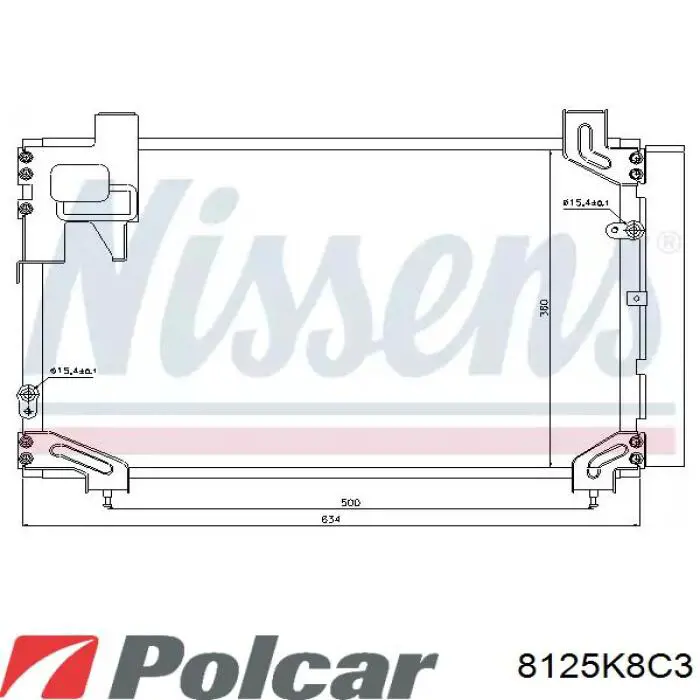 8845005130 Toyota condensador aire acondicionado