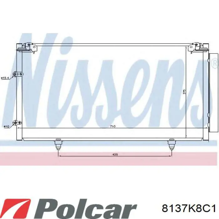 8137K8C1 Polcar condensador aire acondicionado