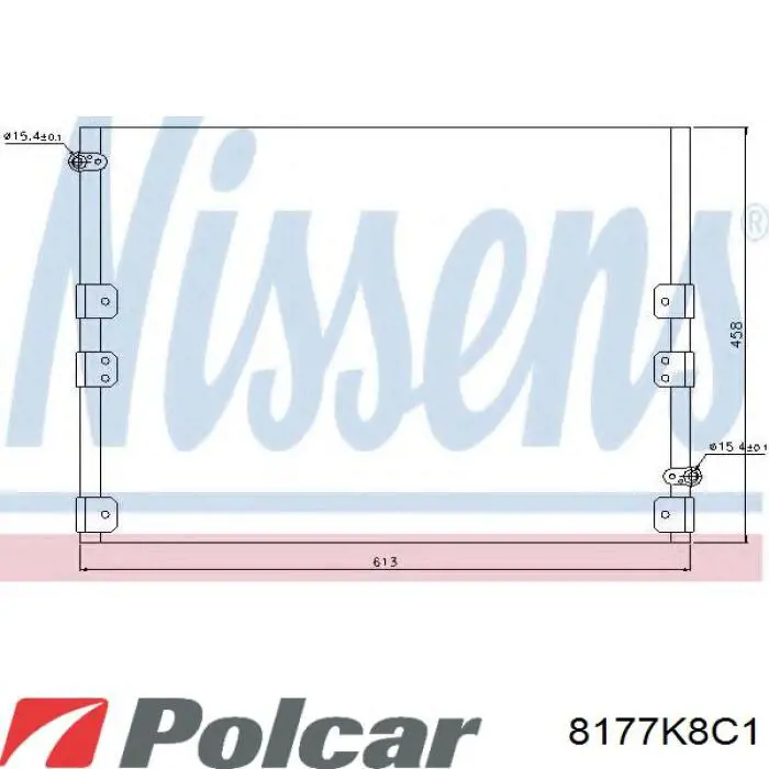 8177K8C1 Polcar condensador aire acondicionado