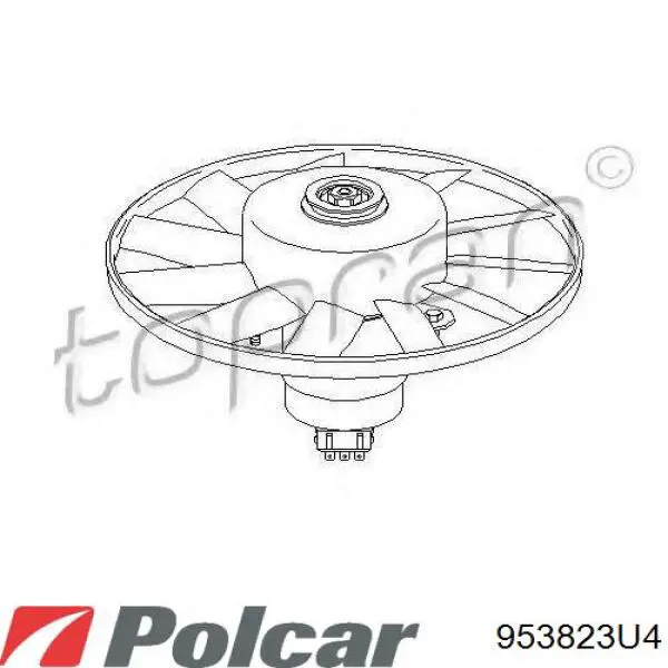 9809 Febi motor del ventilador de enfriado