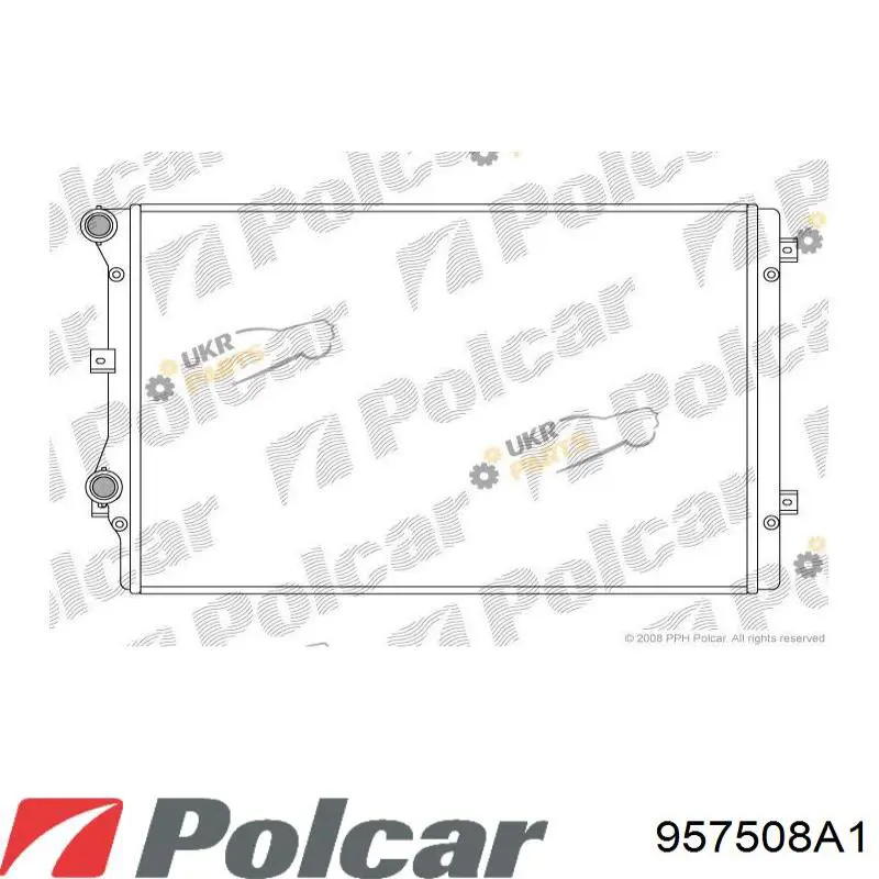 957508A1 Polcar radiador refrigeración del motor