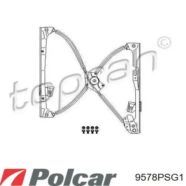 9578PSG1 Polcar mecanismo de elevalunas, puerta delantera izquierda