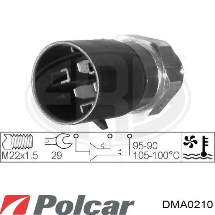 DMA0210 Polcar sensor de flujo de aire/medidor de flujo (flujo de aire masibo)