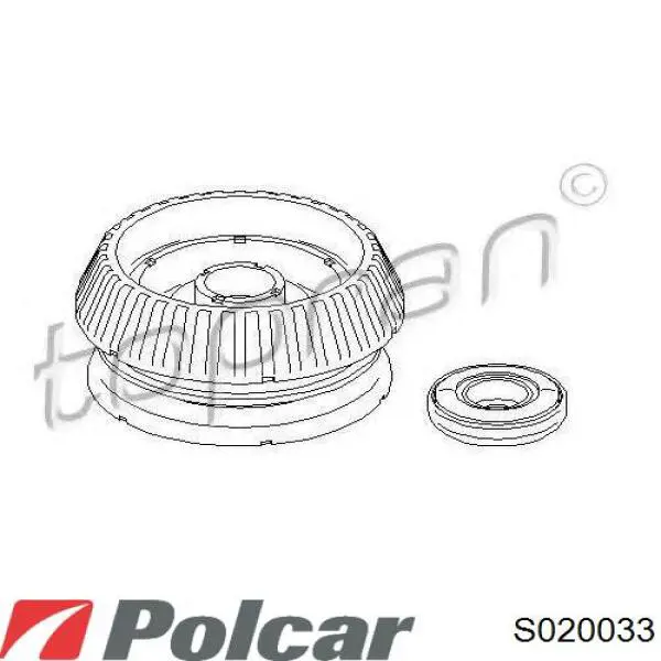 S020033 Polcar soporte amortiguador delantero