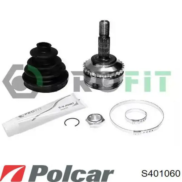 S40-1060 Polcar árbol de transmisión delantero izquierdo