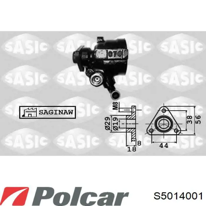 S5014001 Polcar bomba hidráulica de dirección