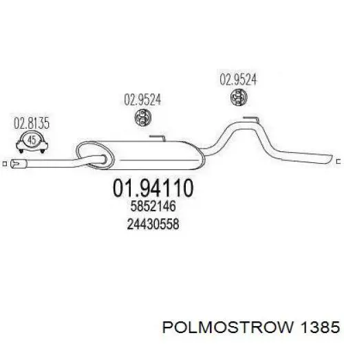 13.85 Polmostrow silenciador posterior