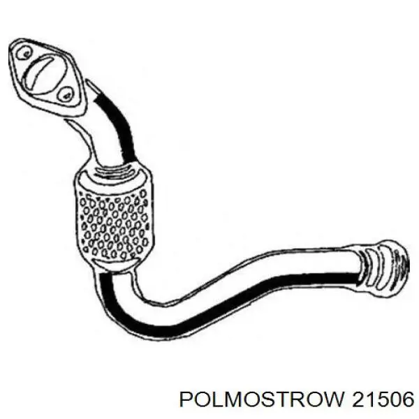 21.506 Polmostrow tubo de admisión del silenciador de escape delantero