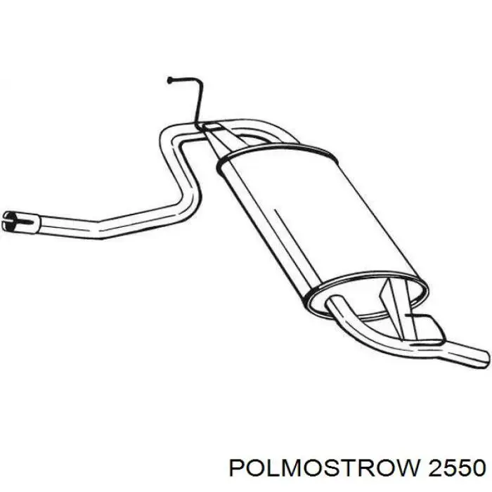  Silenciador del medio para Suzuki Baleno EG