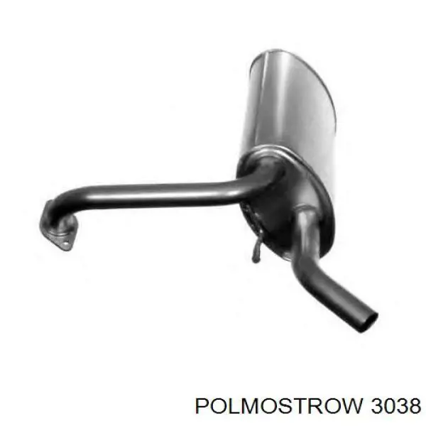 3038 Polmostrow silenciador posterior