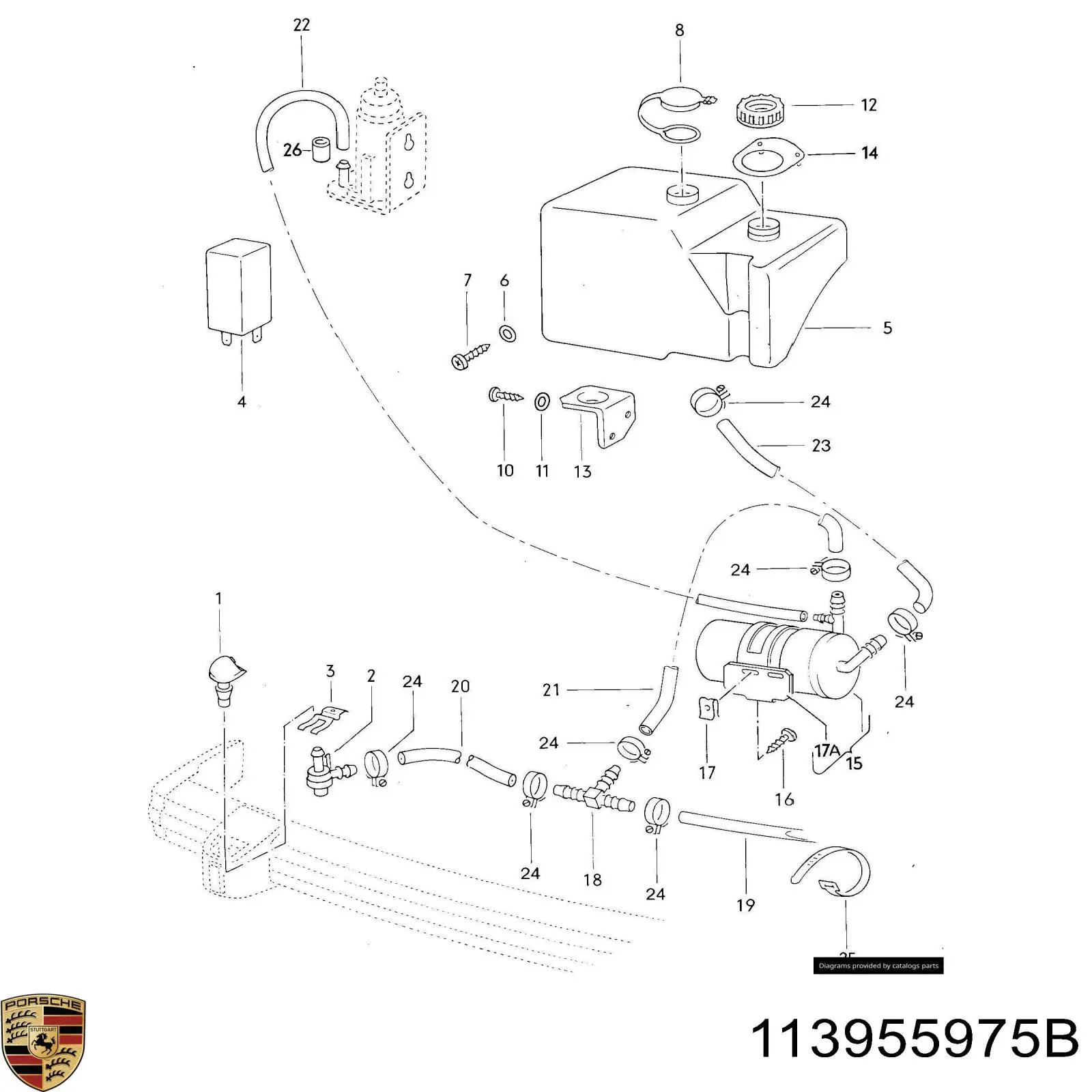  T de la sistema de lavado del parabrisas para Audi 200 44, 44Q