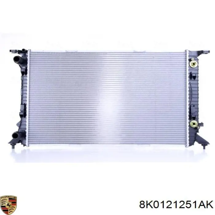 8K0121251AK Porsche radiador refrigeración del motor