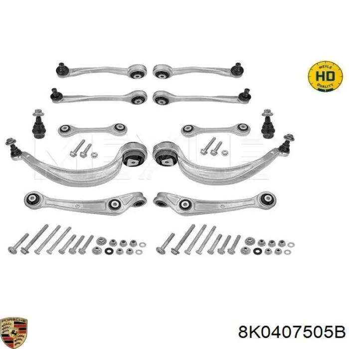 8K0407505B Porsche barra oscilante, suspensión de ruedas delantera, superior izquierda