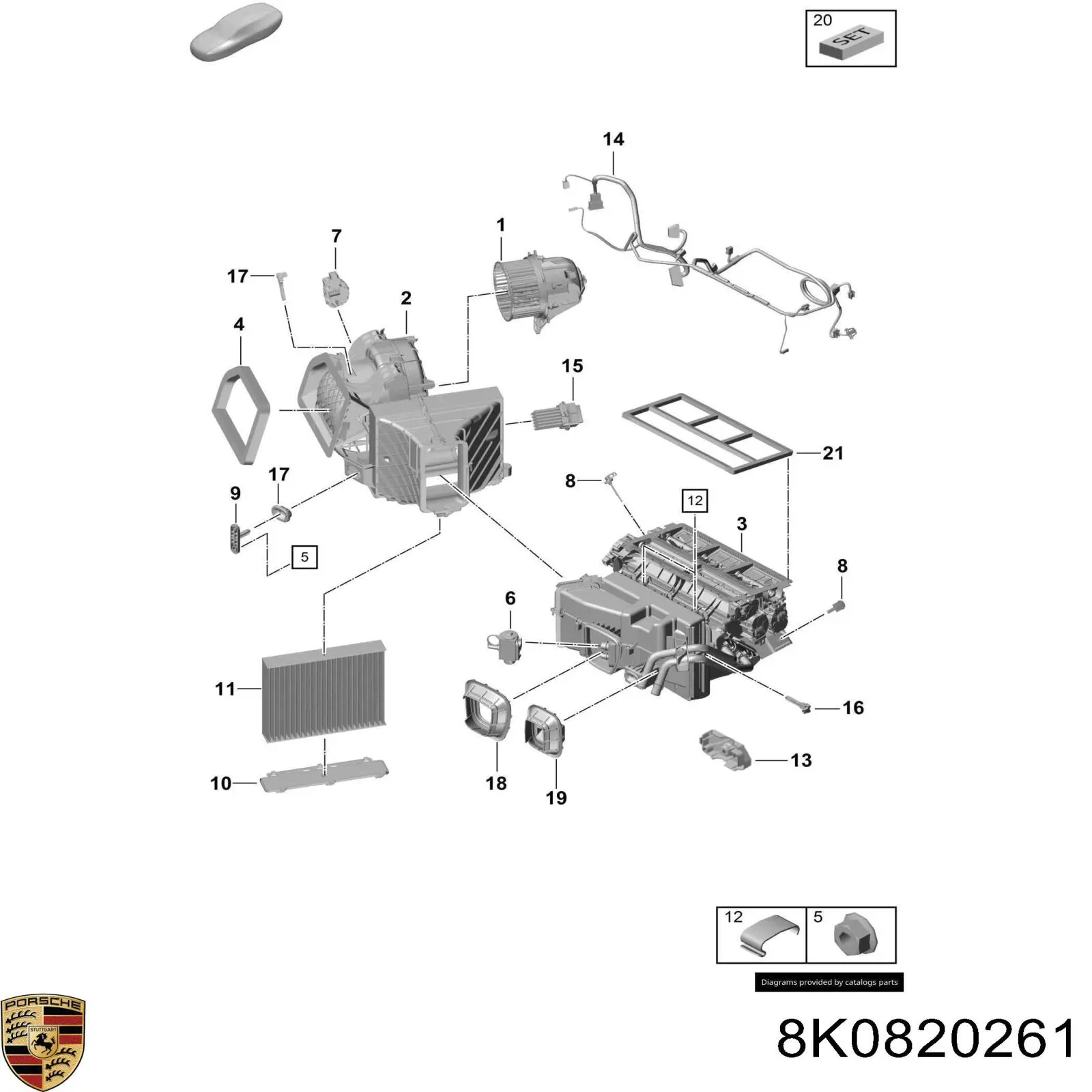 8K0820261 VAG anillo de sellado de tubería de aire acondicionado