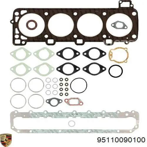 95110090100 Porsche juego de juntas de motor, completo, superior