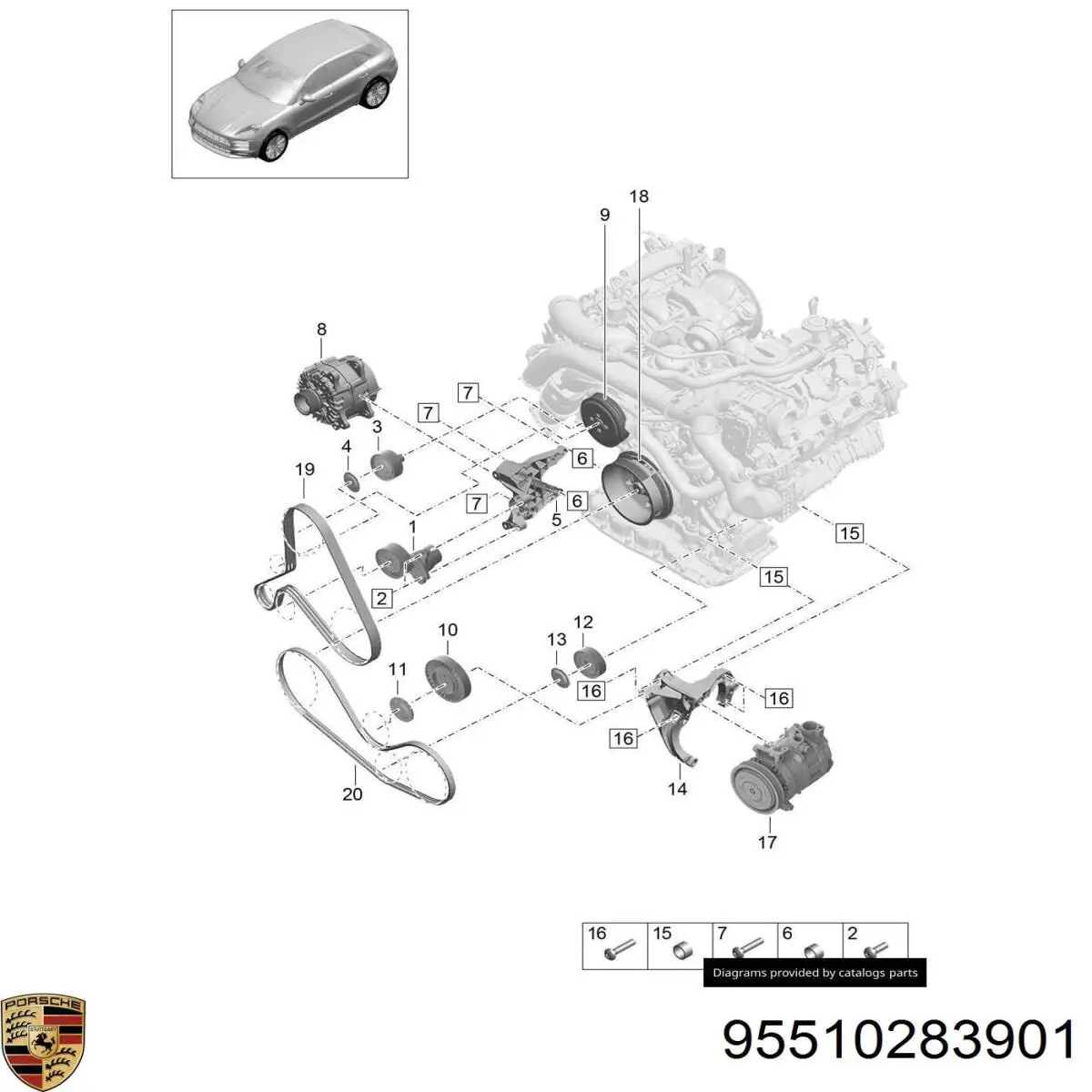 95510283901 Porsche 