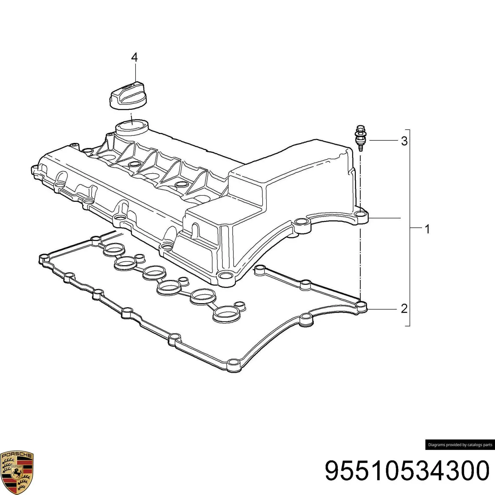 95510534300 Porsche 