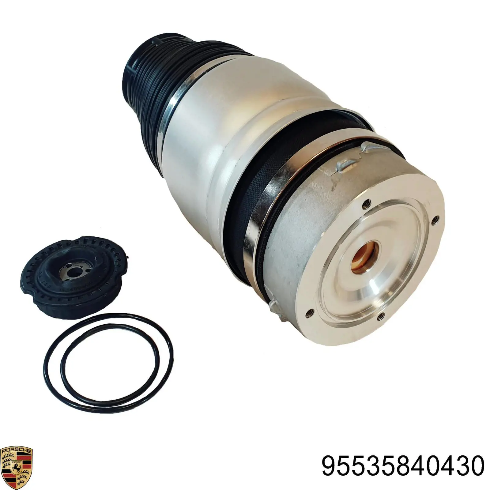 95535840430 Porsche muelle neumático, suspensión, eje delantero