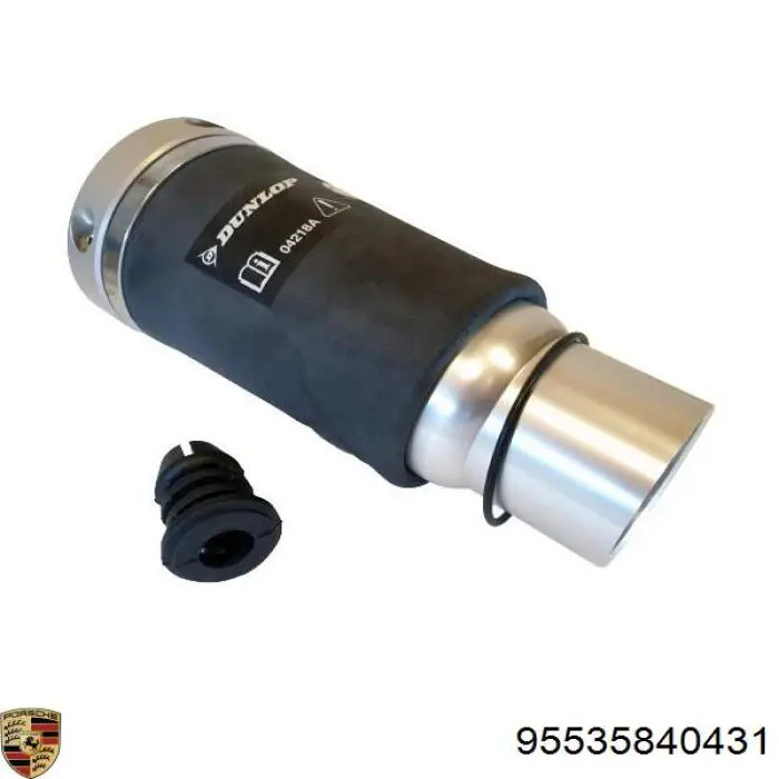 95535840431 Porsche muelle neumático, suspensión, eje delantero