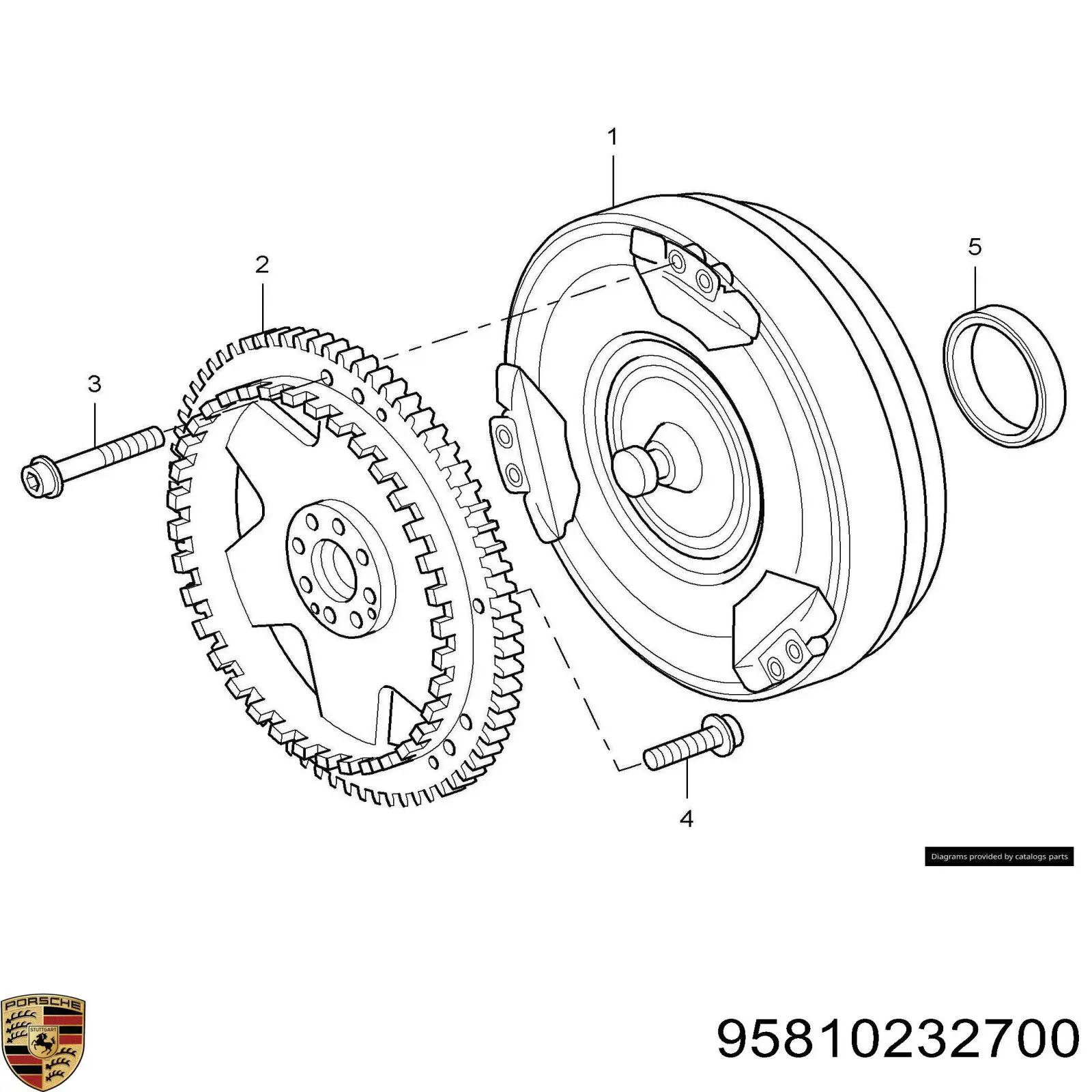 95810232700 Porsche volante motor