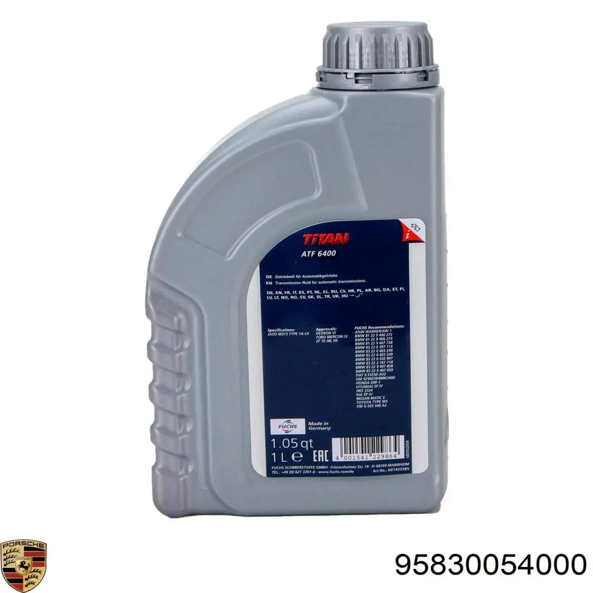 95830054000 Porsche aceite transmisión