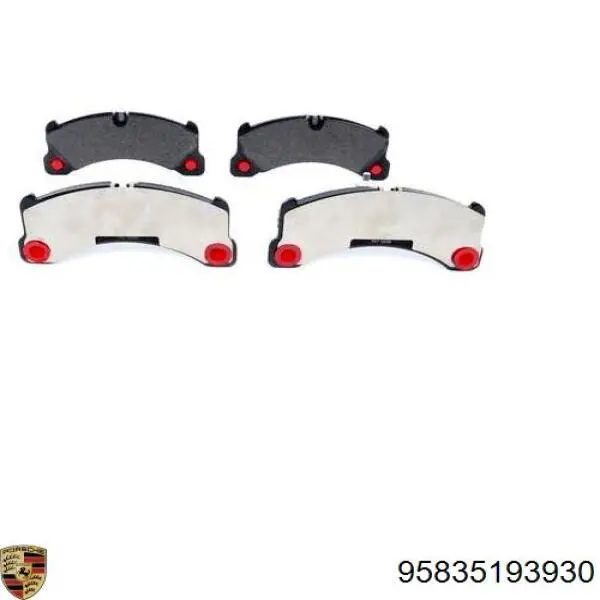 95835193930 Porsche pastillas de freno delanteras