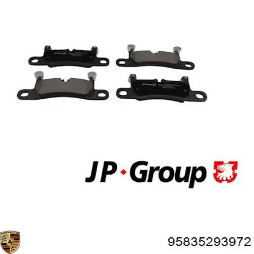 95835293972 Porsche pastillas de freno traseras