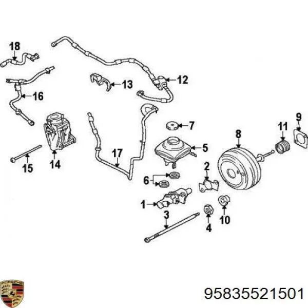  Bomba de vacío para Porsche Cayenne 2 