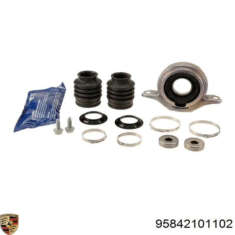 95842101102 Porsche árbol cardán trasero completo