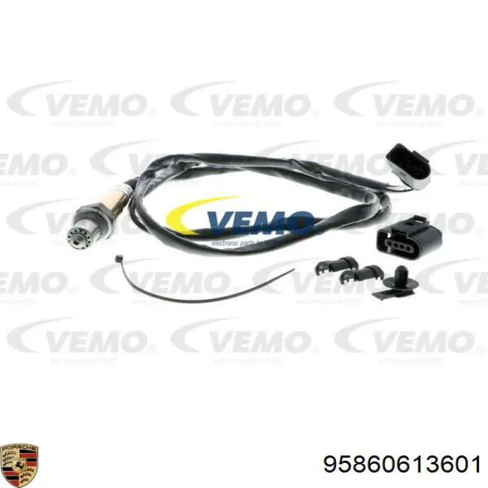 95860613601 Porsche sonda lambda, sensor de oxígeno despues del catalizador derecho