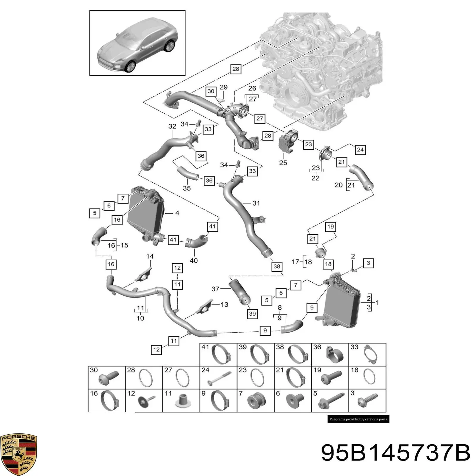 95B145737B Porsche 