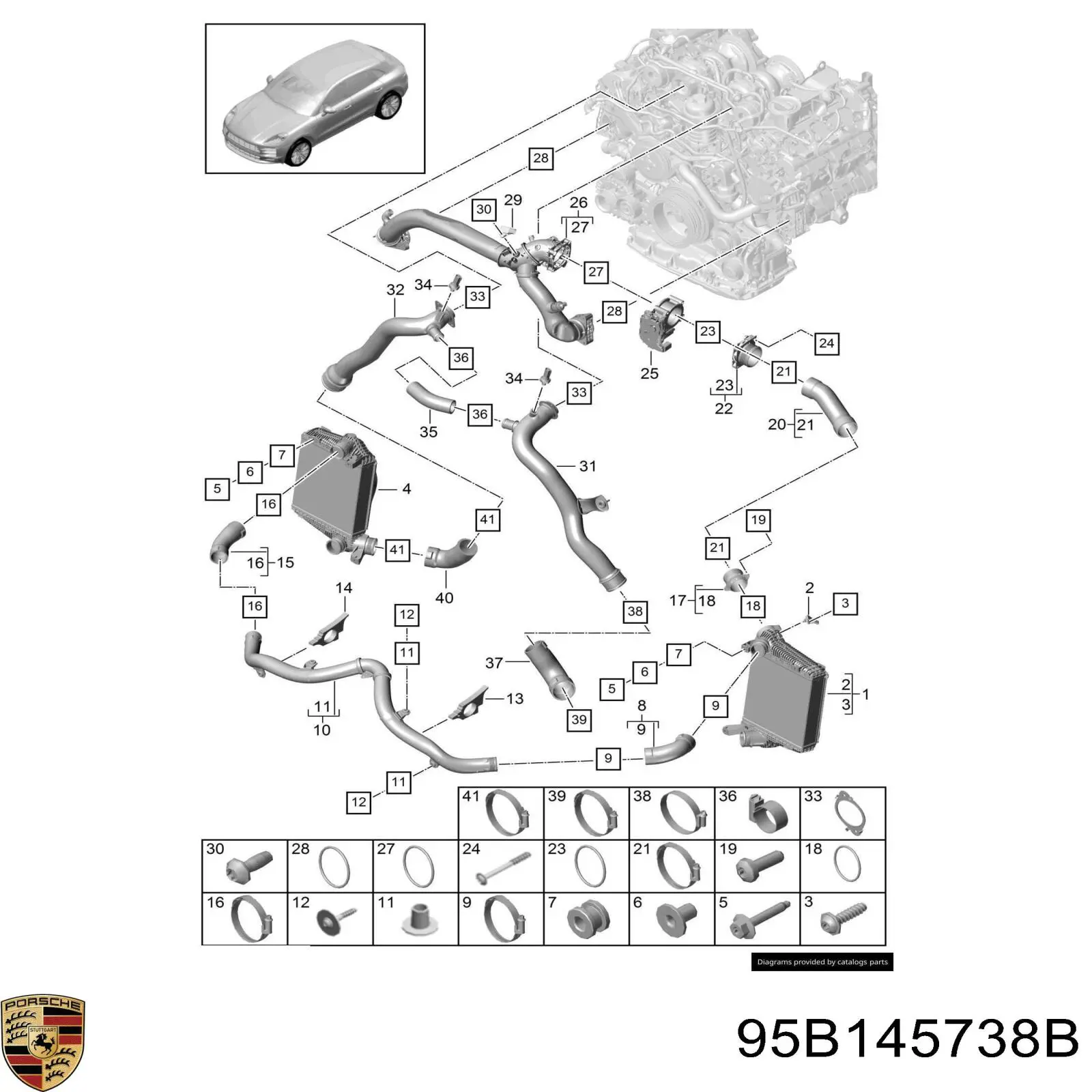 95B145738B Porsche 