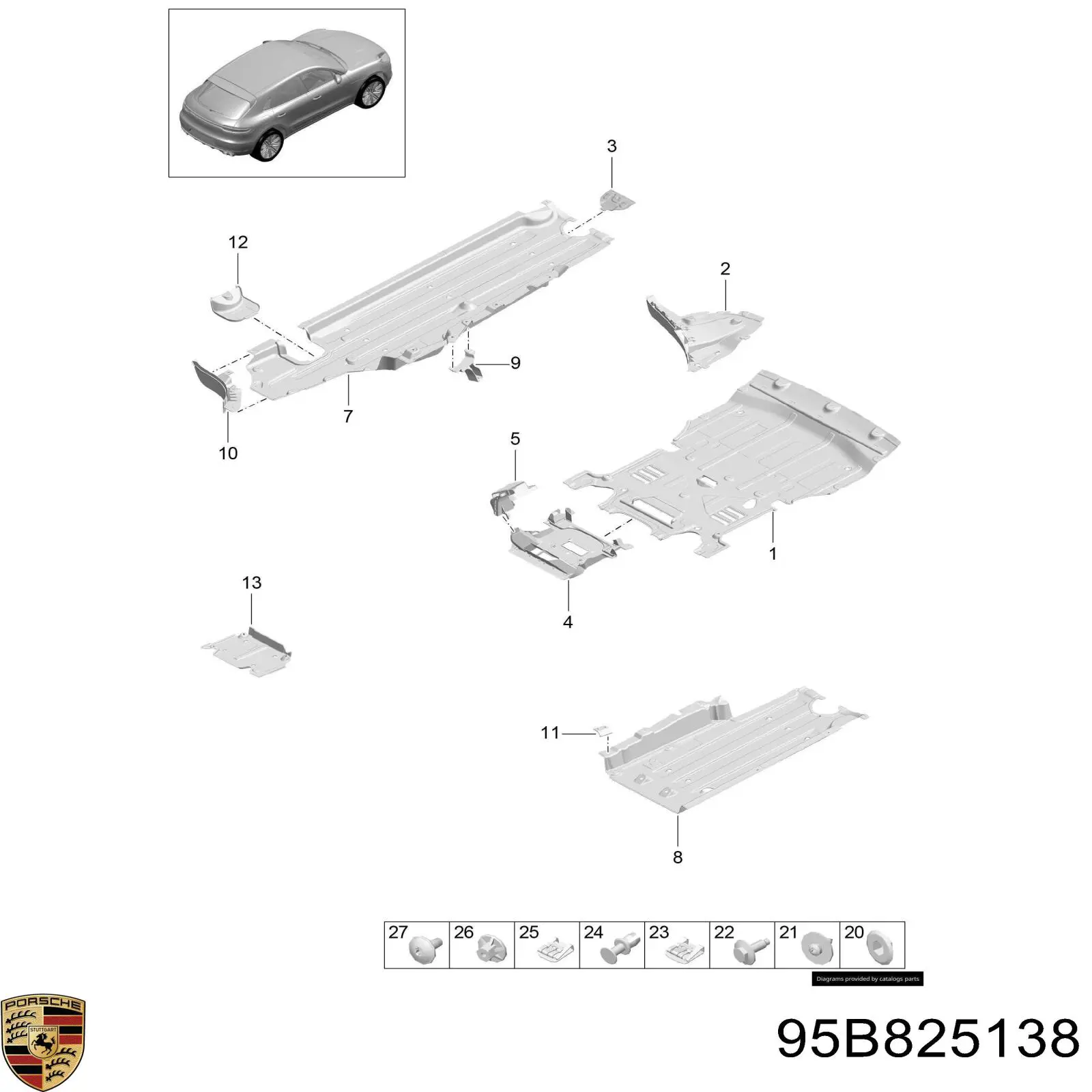 95B825138 Porsche 