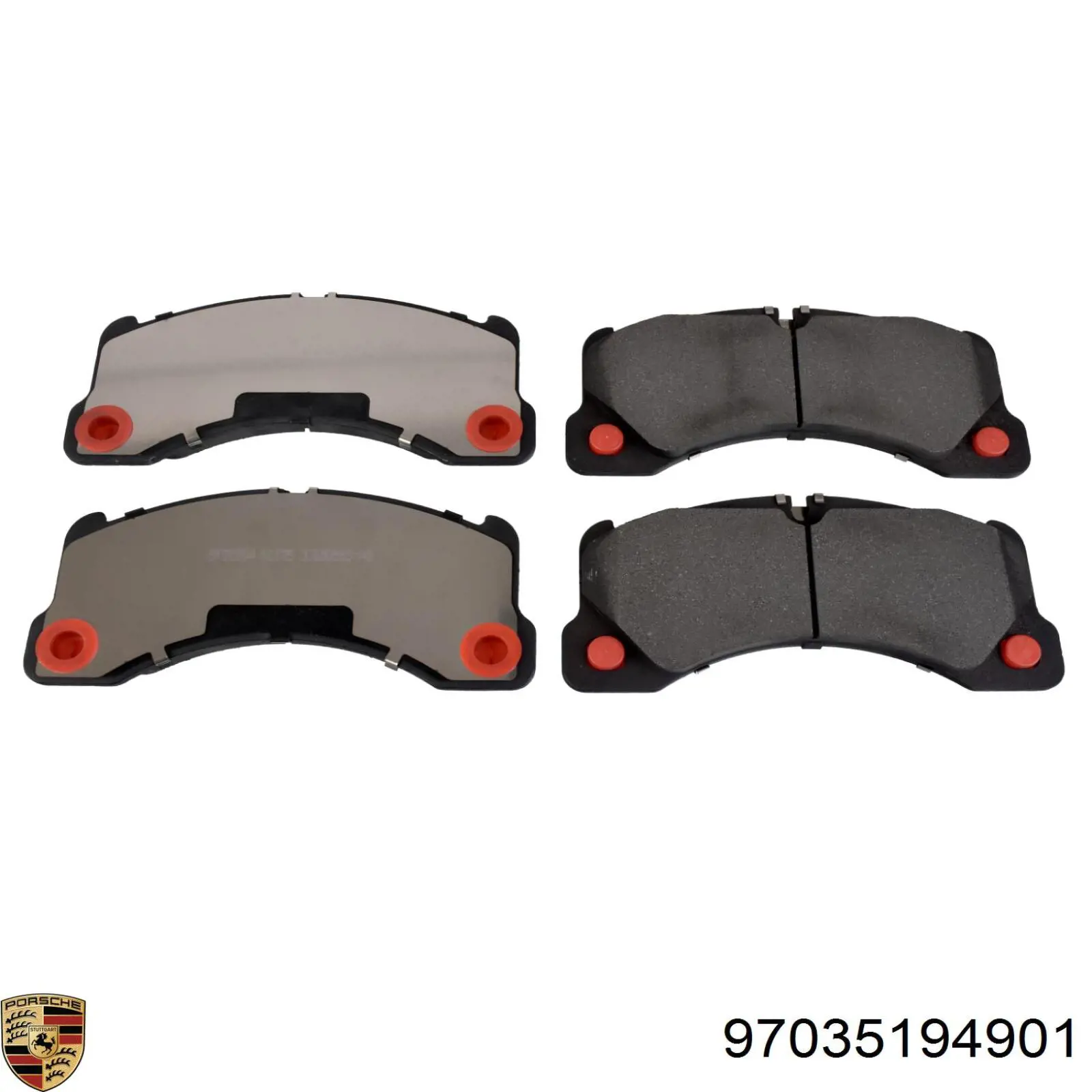 97035194901 Porsche pastillas de freno delanteras