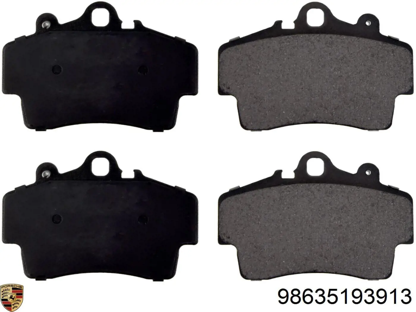 98635193913 Porsche pastillas de freno delanteras