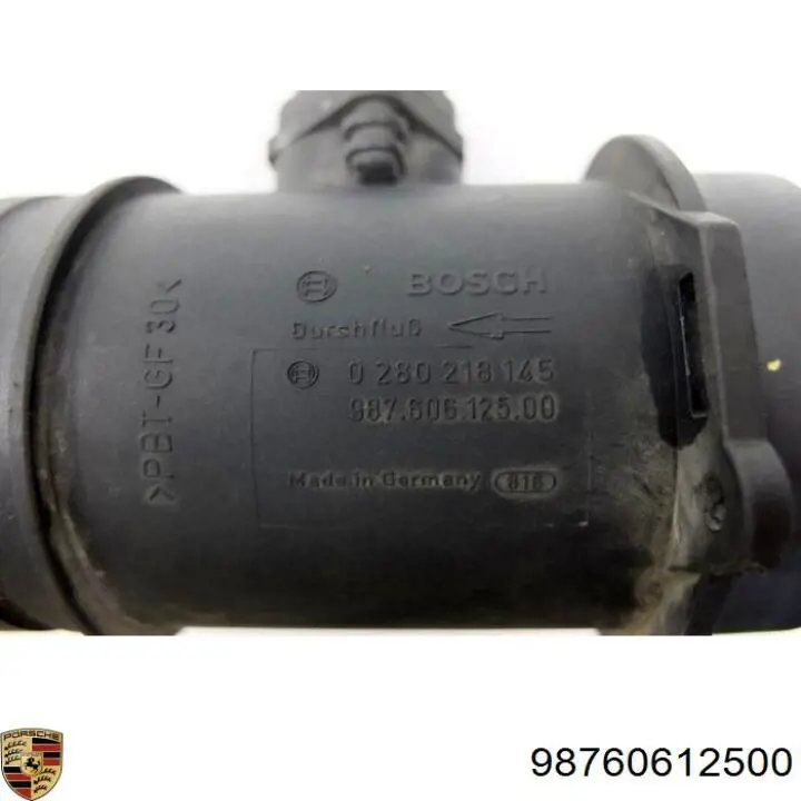 98760612500 Porsche sensor de flujo de aire/medidor de flujo (flujo de aire masibo)