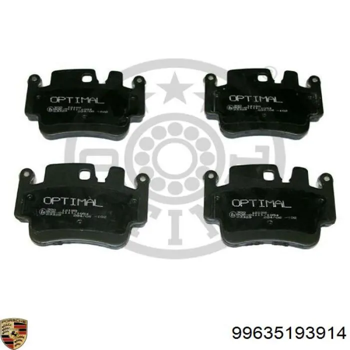 99635193914 Porsche pastillas de freno delanteras