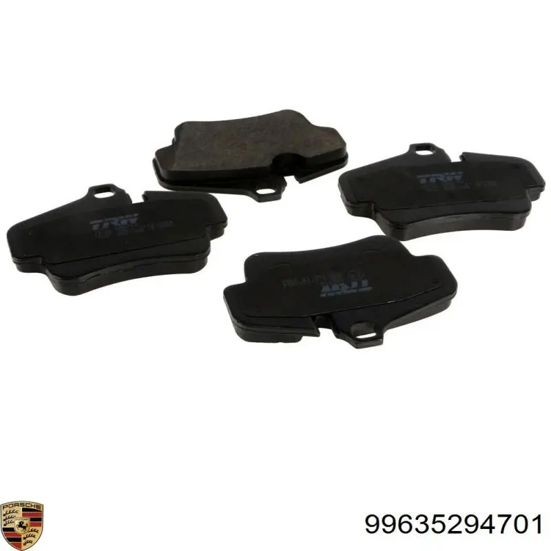 99635294701 Porsche pastillas de freno traseras