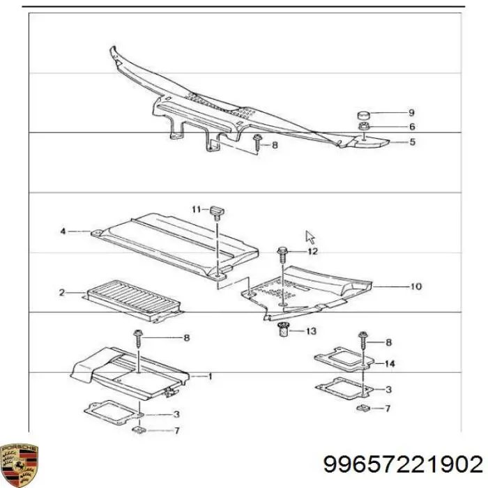 99657221902 Porsche filtro de habitáculo