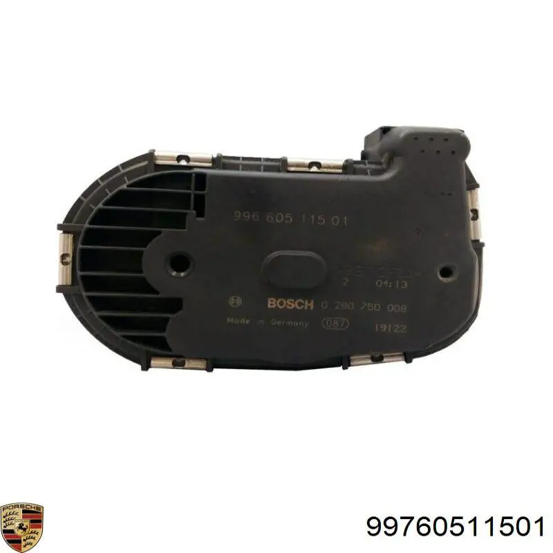 99760511501 Porsche cuerpo de mariposa completo